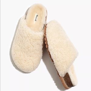 Madewell The Layne Clog Mule in Shearling